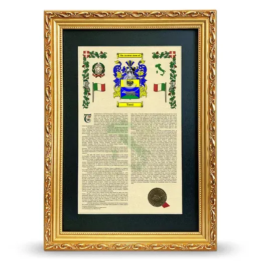 Tassi Deluxe Armorial Framed - Gold