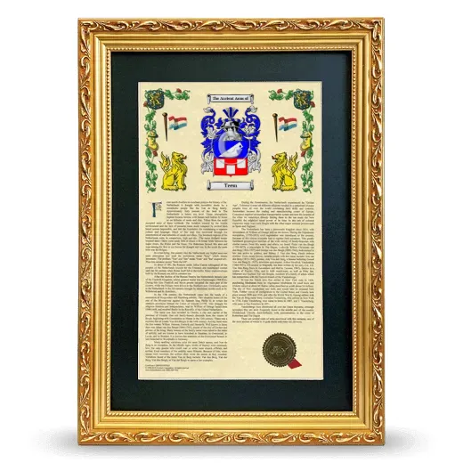 Teem Deluxe Armorial Framed - Gold