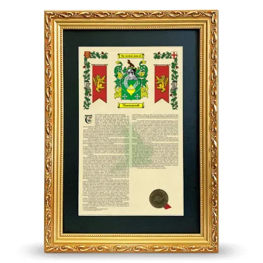 Thorneycroft Deluxe Armorial Framed - Gold