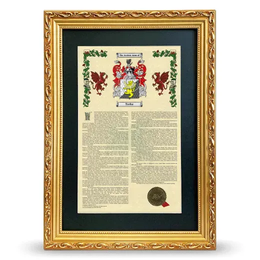 Trefor Deluxe Armorial Framed - Gold