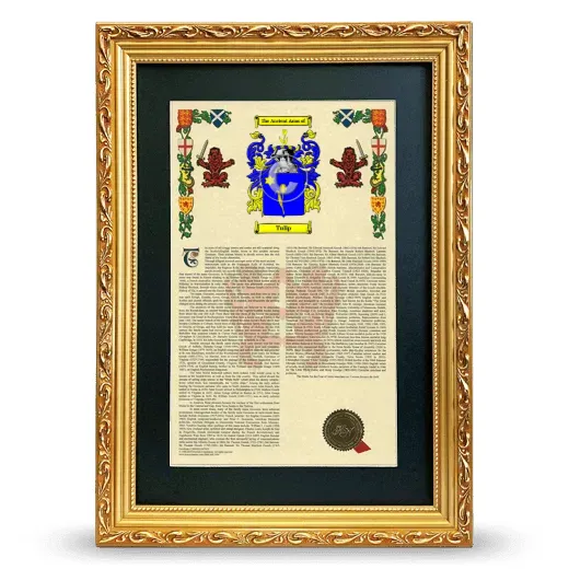 Tulip Deluxe Armorial Framed - Gold