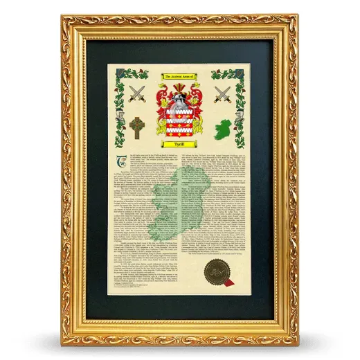 Tyrill Deluxe Armorial Framed - Gold