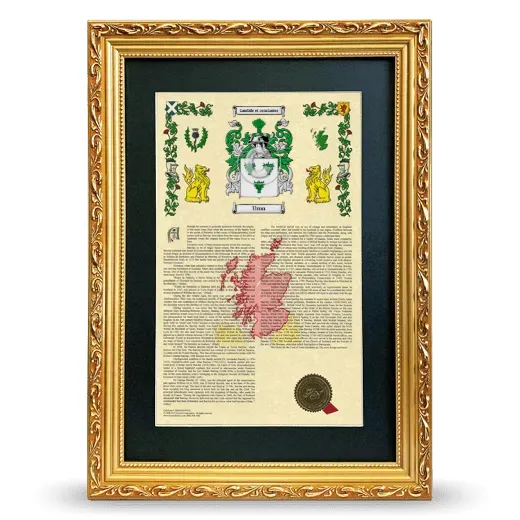 Uron Deluxe Armorial Framed - Gold