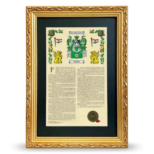 Valence Deluxe Armorial Framed - Gold