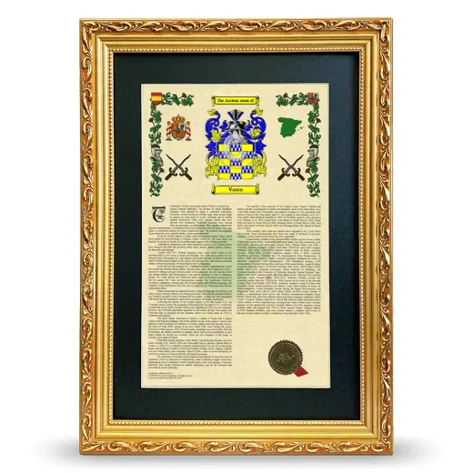 Vasco Deluxe Armorial Framed - Gold