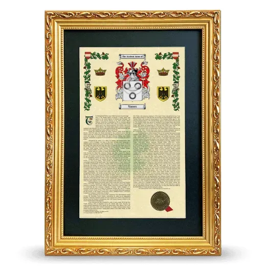 Vaters Deluxe Armorial Framed - Gold