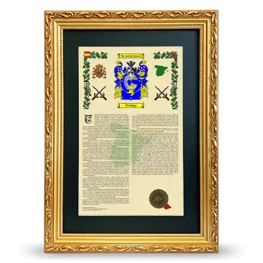 Verduga Deluxe Armorial Framed - Gold