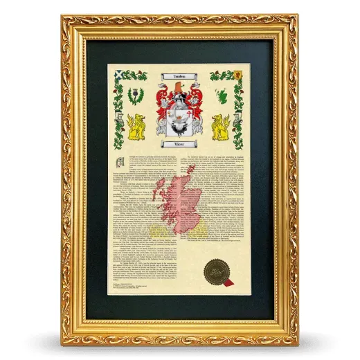 Vicer Deluxe Armorial Framed - Gold