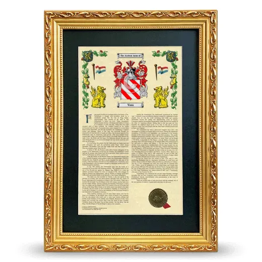Voss Deluxe Armorial Framed - Gold