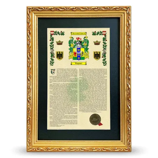 Wagoner Deluxe Armorial Framed - Gold