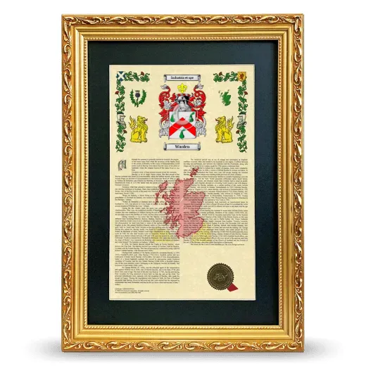 Warden Deluxe Armorial Framed - Gold