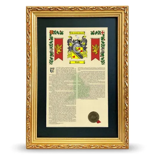 Watis Deluxe Armorial Framed - Gold