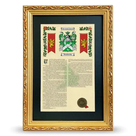 Weathersby Deluxe Armorial Framed - Gold