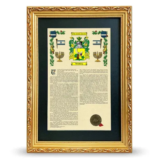 Weinberg Deluxe Armorial Framed - Gold