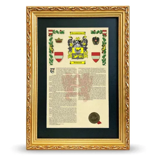 Weinstock Deluxe Armorial Framed - Gold