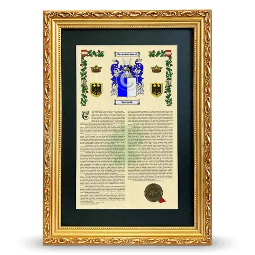 Werneke Deluxe Armorial Framed - Gold