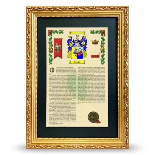 Wernick Deluxe Armorial Framed - Gold
