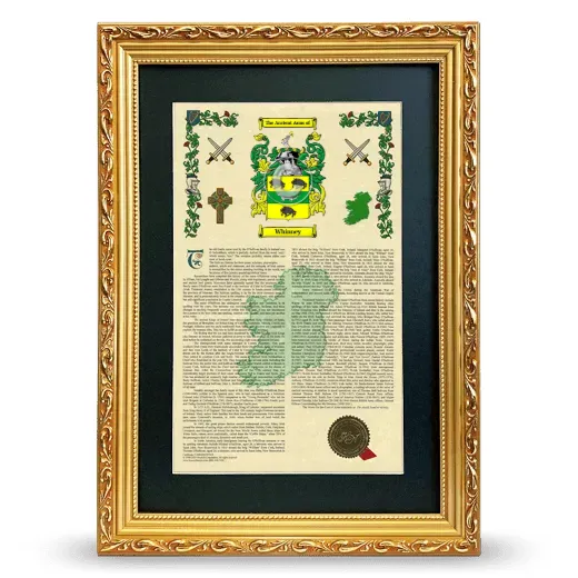 Whinney Deluxe Armorial Framed - Gold