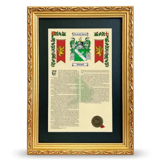 Whitnall Deluxe Armorial Framed - Gold