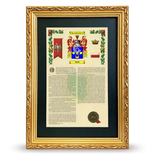 Wicki Deluxe Armorial Framed - Gold