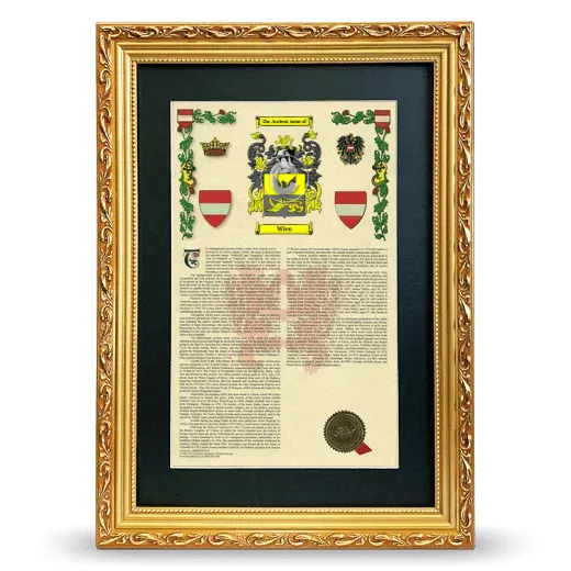 Wien Deluxe Armorial Framed - Gold