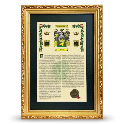 Wisser Deluxe Armorial Framed - Gold