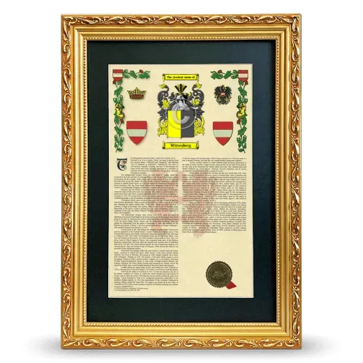 Wittenberg Deluxe Armorial Framed - Gold