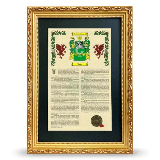 Wom Deluxe Armorial Framed - Gold