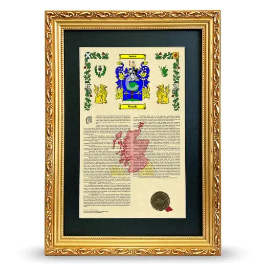 Woods Deluxe Armorial Framed - Gold