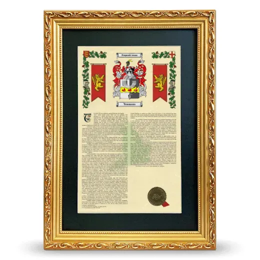 Yeamans Deluxe Armorial Framed - Gold