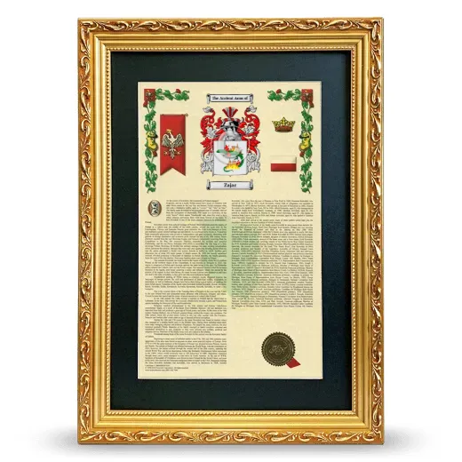 Zajac Deluxe Armorial Framed - Gold