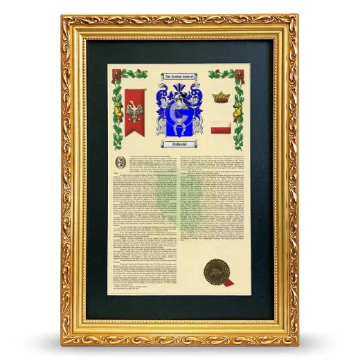 Zalinski Deluxe Armorial Framed - Gold