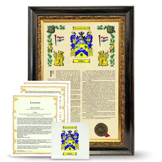 Bakken Framed Armorial, Symbolism and Large Tile - Heirloom