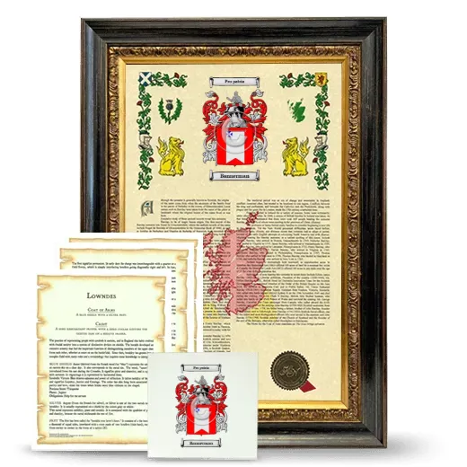 Bannerman Framed Armorial, Symbolism and Large Tile - Heirloom