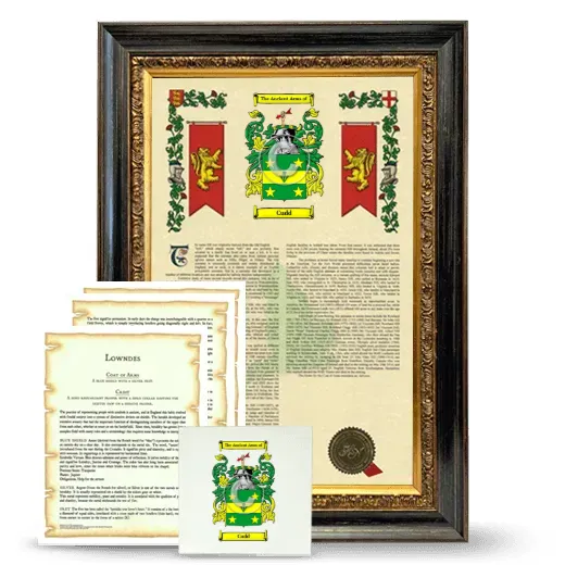 Cudd Framed Armorial, Symbolism and Large Tile - Heirloom