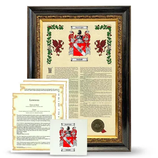 Dafydd Framed Armorial, Symbolism and Large Tile - Heirloom