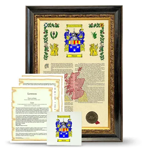 Dixson Framed Armorial, Symbolism and Large Tile - Heirloom