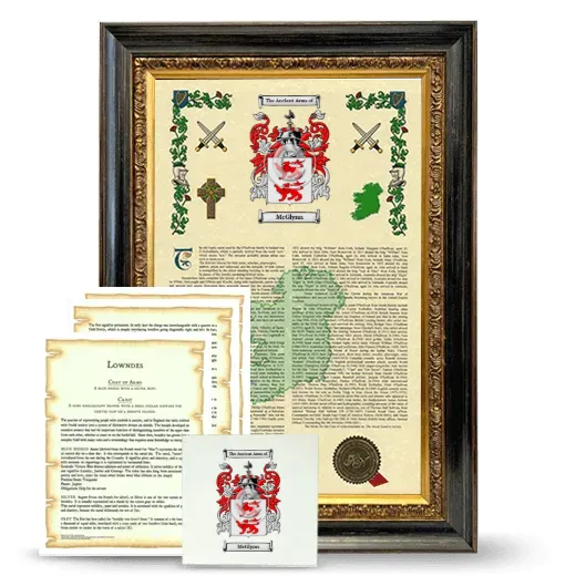 McGlynn Framed Armorial, Symbolism and Large Tile - Heirloom