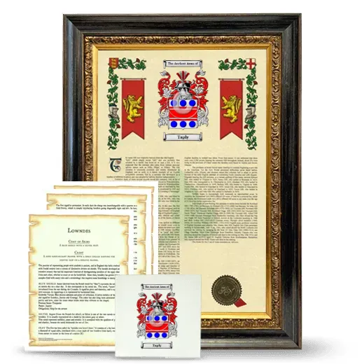 Taply Framed Armorial, Symbolism and Large Tile - Heirloom
