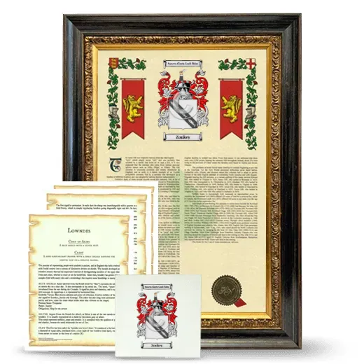 Zonkey Framed Armorial, Symbolism and Large Tile - Heirloom