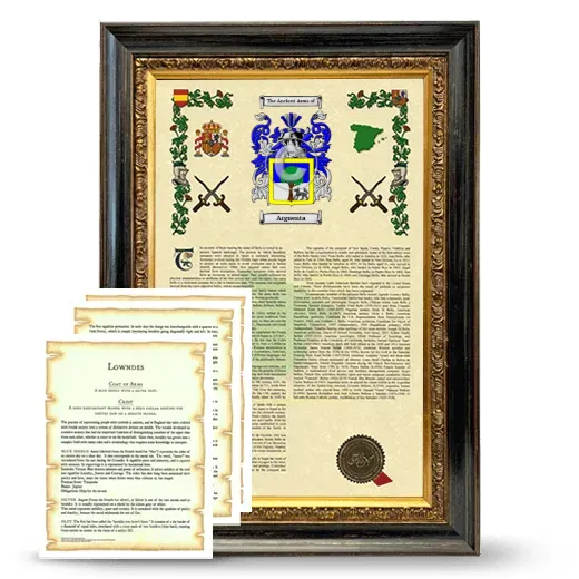 Arguenta Framed Armorial History and Symbolism - Heirloom
