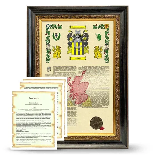 Atholl Framed Armorial History and Symbolism - Heirloom