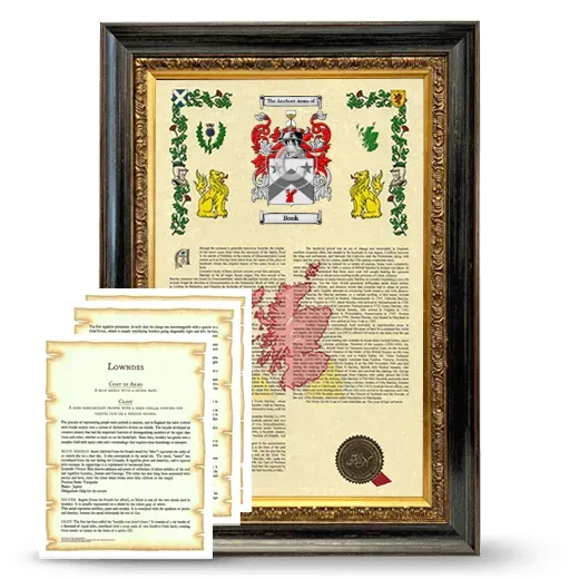 Book Framed Armorial History and Symbolism - Heirloom