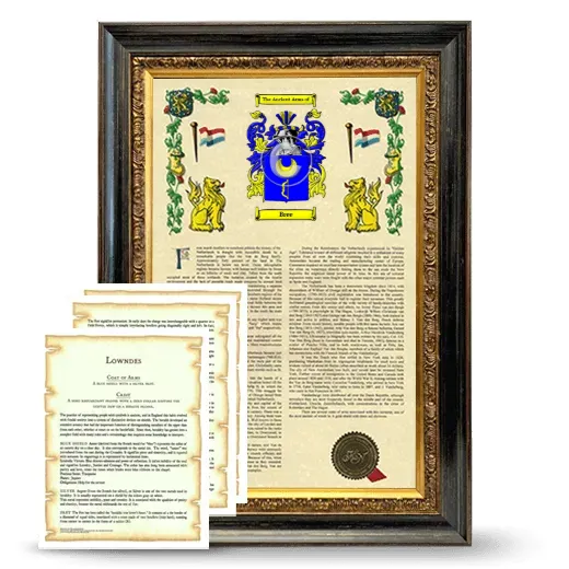 Bree Framed Armorial History and Symbolism - Heirloom