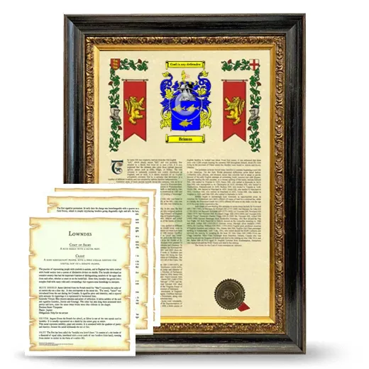 Brimm Framed Armorial History and Symbolism - Heirloom