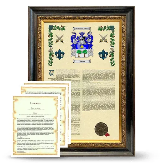 Chance Framed Armorial History and Symbolism - Heirloom