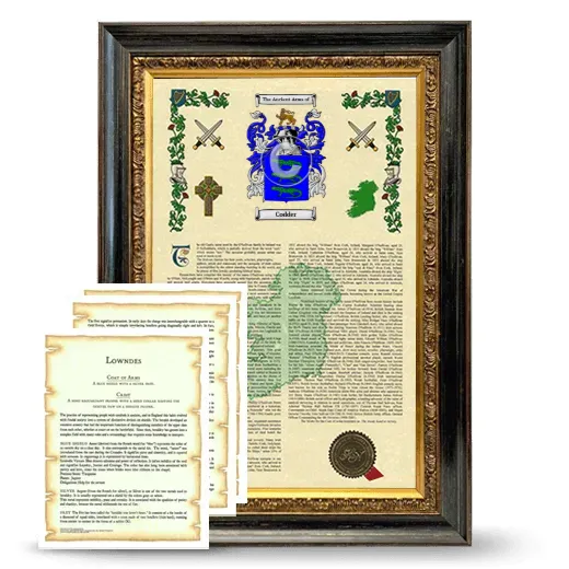 Codder Framed Armorial History and Symbolism - Heirloom