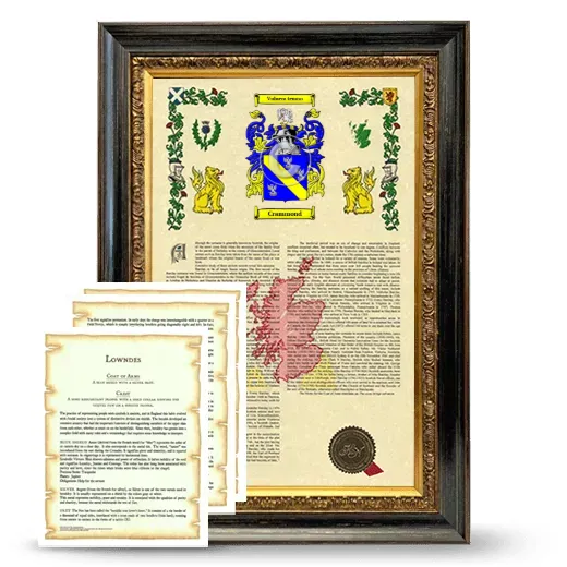 Crammond Framed Armorial History and Symbolism - Heirloom