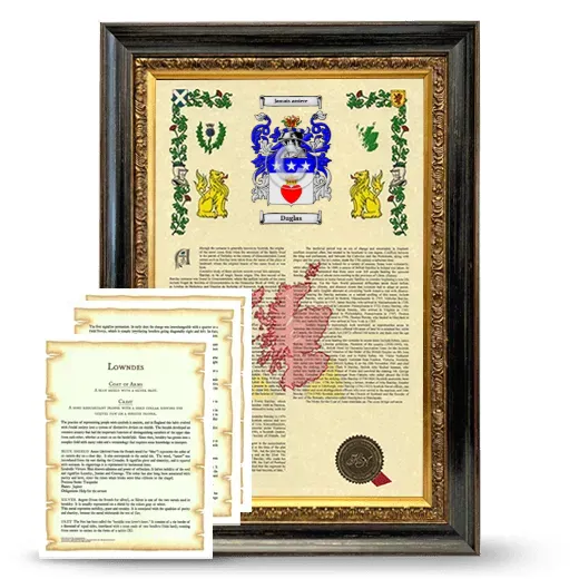 Duglas Framed Armorial History and Symbolism - Heirloom