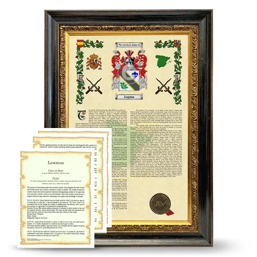 Eugona Framed Armorial History and Symbolism - Heirloom